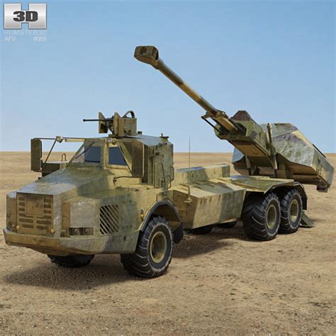 Archer Artillery System 3D model - Military on Hum3D