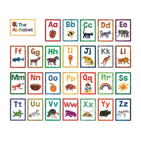 World Of Eric Carle Alphabet Bulletin Board Set Grade PK 2