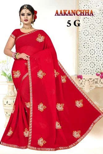 Party Wear Surat Designer Saree 6 3 M With Blouse Piece At Rs 635