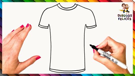 Cómo Dibujar Una Camiseta Paso A Paso Dibujo Fácil De Camiseta