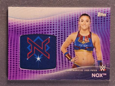 Topps Wwe Women S Superstar Logo Relics Slp Tn Tegan Nox Patch