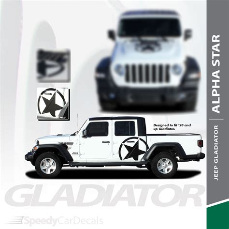 Paramount Digital Jeep Gladiator Side Digital Graphics Decal Stripe Kit For 2020 2021