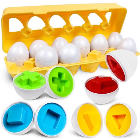 Buy Kizh Matching Eggs Color And Shape Recoginition Sorter Puzzle For