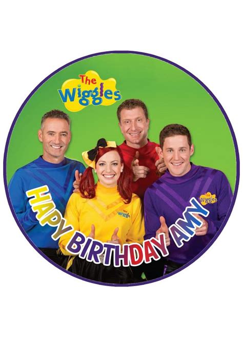 The Wiggle Round Cake Topper Edible Itty Bitty Cake Toppers