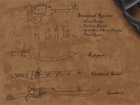 Steampunk Weapon Concepts By Hunterbahamut On Deviantart