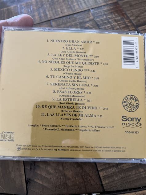 Vicente Fernandez Un Mexicano En La Mexico Cd 1984 Sony Ebay