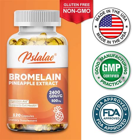 Bromelain Pineapple Extract Supplement Gdu G Mg Supports