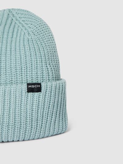 Kup Online MSCH Copenhagen Czapka Beanie Z Detalem Z Logo Model