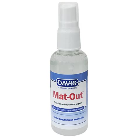 Cредство против колтунов для собак и котов, спрей Davis Mat-Out (MOR50 ...
