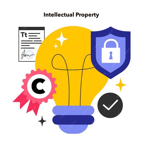 Premium Vector | Intellectual property intangible creations of the