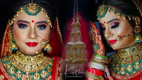 Best Bridal Makeup Shoot On Wedding Day Youtube