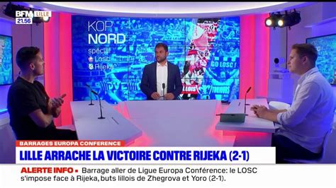 Barrages Europa Conférence Lille arrache la victoire contre Rijeka