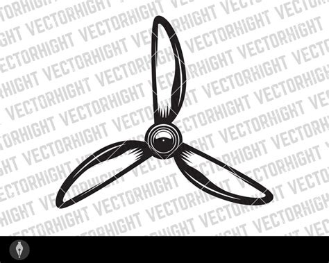 Airplane Propellers Vector Airplane Propeller Svg Aviation Etsy