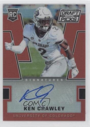 Panini Prizm Collegiate Draft Picks Red Ken Crawley Auto Ebay