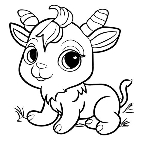 Baby Animals Coloring Pages Goat Coloring Page Animal Coloring Pages