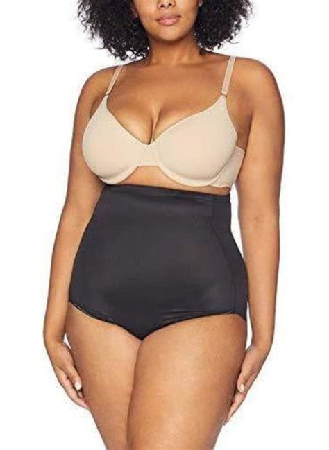 Naomi And Nicole Unbelievable Comfort Plus Size High Waist Brief Black