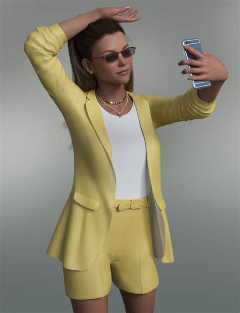 Dforce Spring Blazer Outfit For Genesis And Females Free