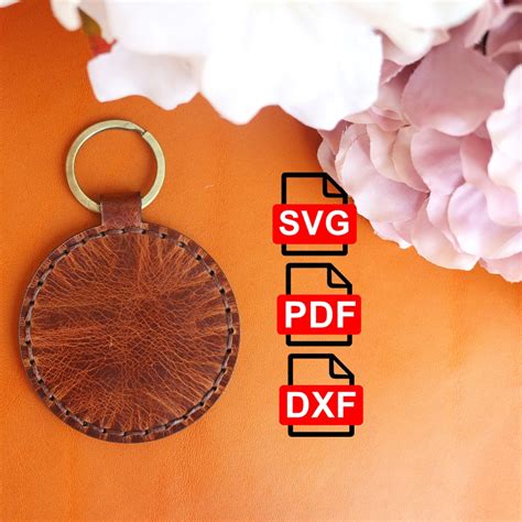 Leather Key Fob Digital PDF-SVG-DXF Template - Etsy