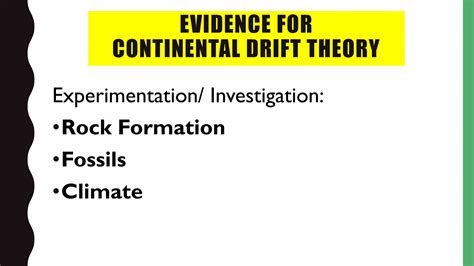 Science Grade 10 Continental Drift Theory Ppt