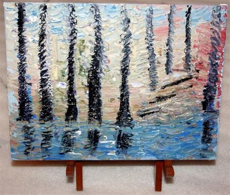 NAKED TREES By LUIZA VIZOLI From Textured Impasto Oil Art