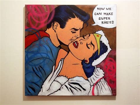 Hellyeahsupermanandwonderwoman Superman Art Pop Art Illustration