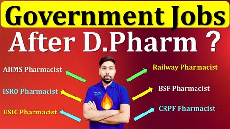 Government Pharmacist Jobs After D Pharma Pharmacist Government Job