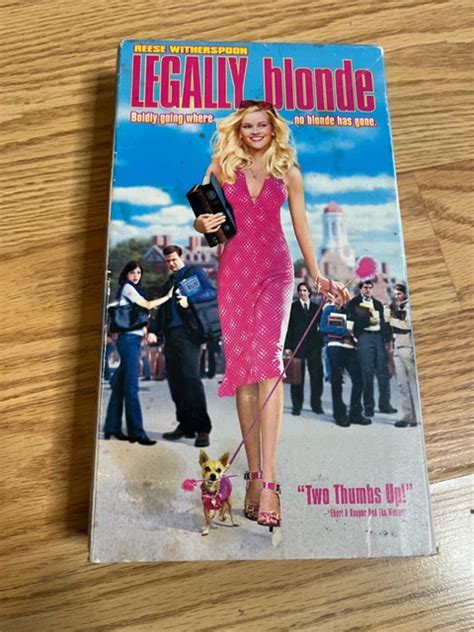 LEGALLY BLONDE VHS Tape Reese Witherspoon 2001 Comedy Movie Home Entertainment 2 64 PicClick UK
