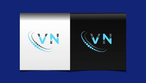 Vn Eerste Moderne Logo Ontwerp Vector Pictogrammalplaatje Premium Vector