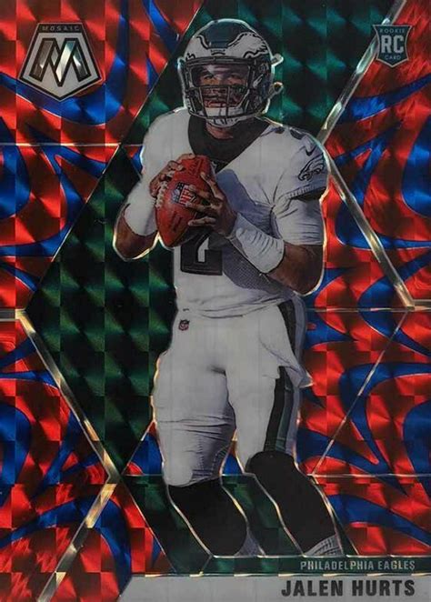 Jalen Hurts Mosaic Reactive Blue Price Guide Sports Card