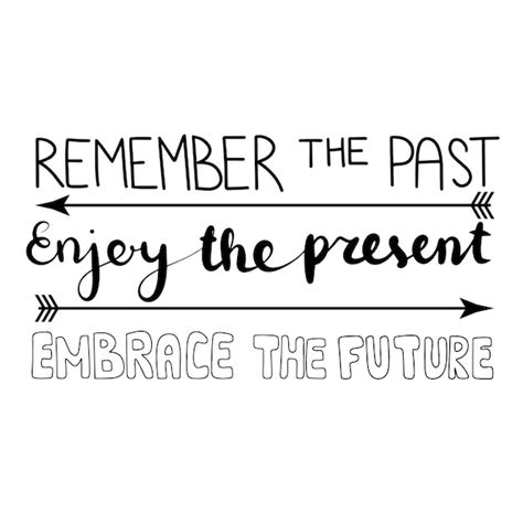 Premium Vector Remember The Past Enjoy The Present Embrace The Future