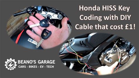 Honda Motorcycle Hiss Key Coding Using Diy Cable Youtube