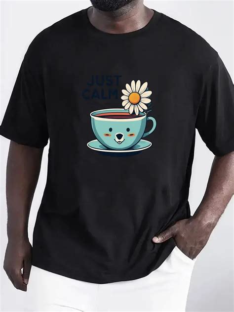 Chamomile Flower Tea Print T Shirt Tees Men Casual Short Temu Australia