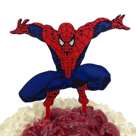 Spiderman Birthday Cake Toppers Etsy