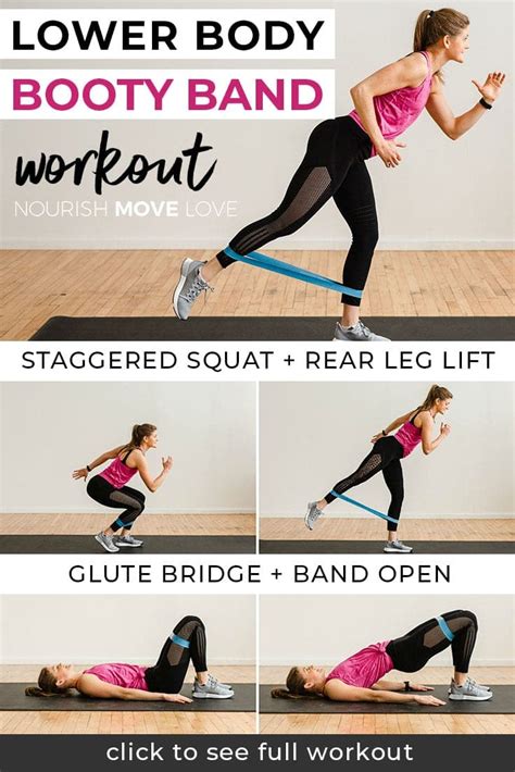 Printable Resistance Band Leg Workouts - Printable Templates