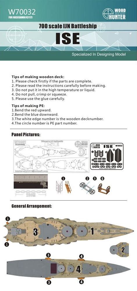 Wwii Ijn Battleship Ise For Hasegawa Flyhawk W