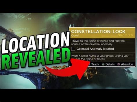 CONSTELLATION LOCK LOCATION GUIDE Celestial Anomaly Located WISH