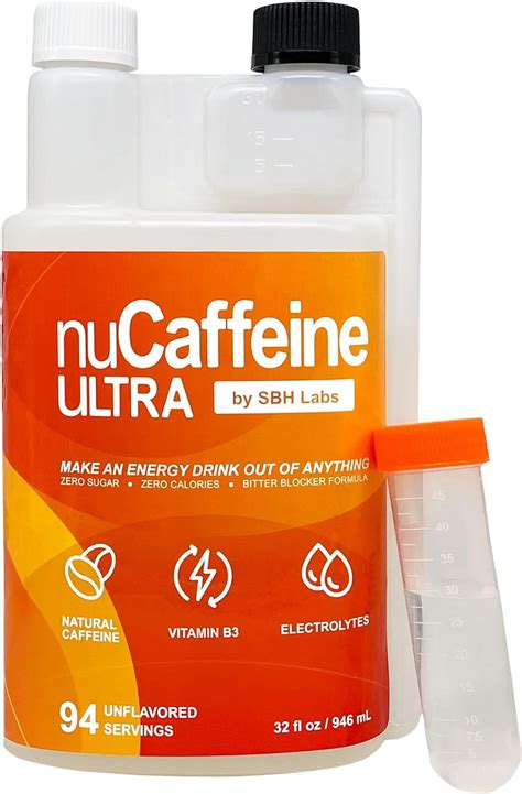 Nucaffeine Ultra | 94 Servings | Caffeine From Coffee Beans + Vitamin