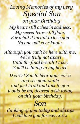 Happy Birthday Quotes For Son In Heaven - ShortQuotes.cc