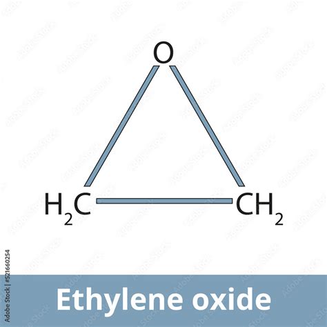 Vecteur Stock Ethylene Oxide An Organic Compound With The Formula