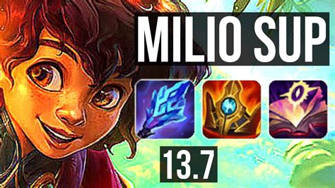 MILIO Sivir Vs XERATH Ezreal SUP 1 0 22 Rank 3 Milio TR