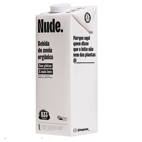Leite Vegetal orgânico de Aveia mais Leve Nude 1L Viver Bem Saudável