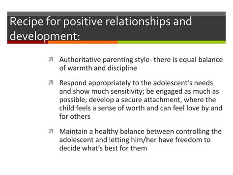 PPT Parent Adolescent Relationships By Courtney Dornier PowerPoint