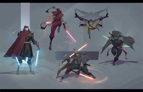 Some Ninjas Aleksey Bayura Star Wars Concept Art Fantasy Character