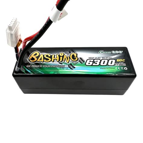 Batterie LiPo Gens Ace 4S 14 8V 6300 60C Deans 139x48x48mm