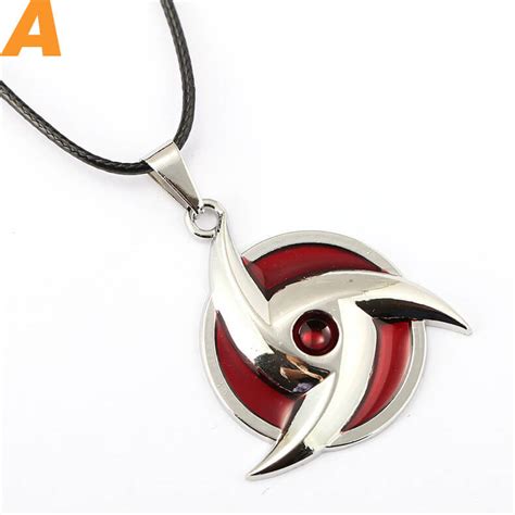 Anime Naruto Uchiha Itachi Kaleidoscope Sharingan Necklace Wishiny