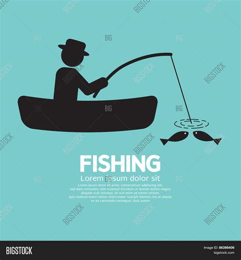 Fishing Graphic Sign Vector And Photo Free Trial Bigstock