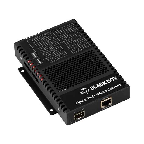 Black Box Lgc A Gigabit Poe Media Converter