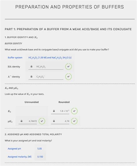 Preparation And Properties Of Buffers Need Help Chegg