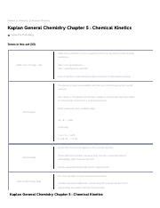 Kaplan General Chemistry Chapter Chemical Kinetics Flashcards Quizlet