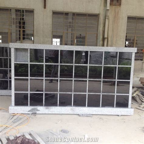 China Cheap G Light Grey Granite Shanxi Black Granite Columbarium